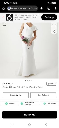 Coast bridal wedding dress 