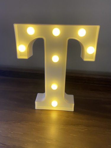Small Glow Up letter T