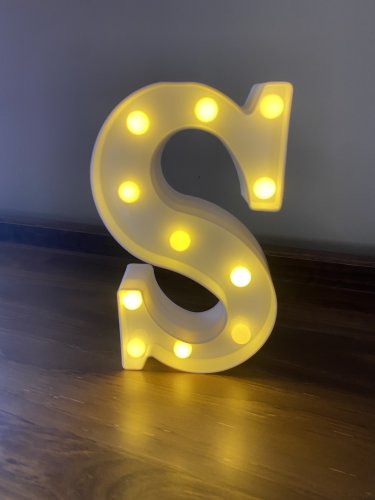 Small Glow Up Letter S