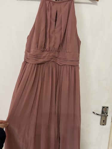 Dusty pink halter neck dress  size L