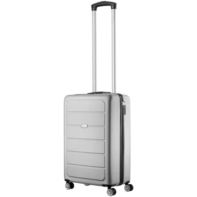 Travelwize Maple ABS 55cm 4-Wheels Spinner Luggage - Silver