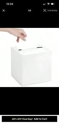 White card box