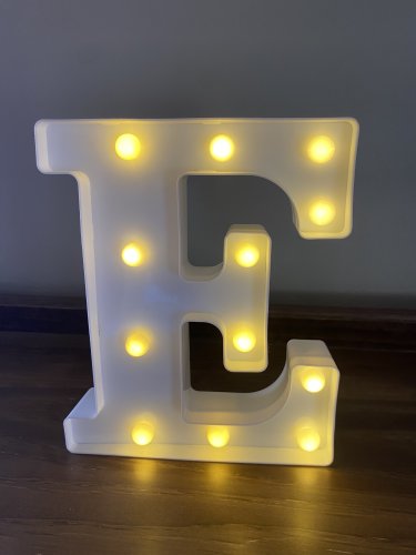 Small Glow Up Letter E