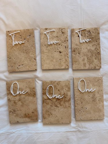 Table numbers