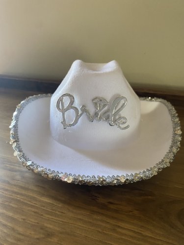 White Bride Cowgirl Hat
