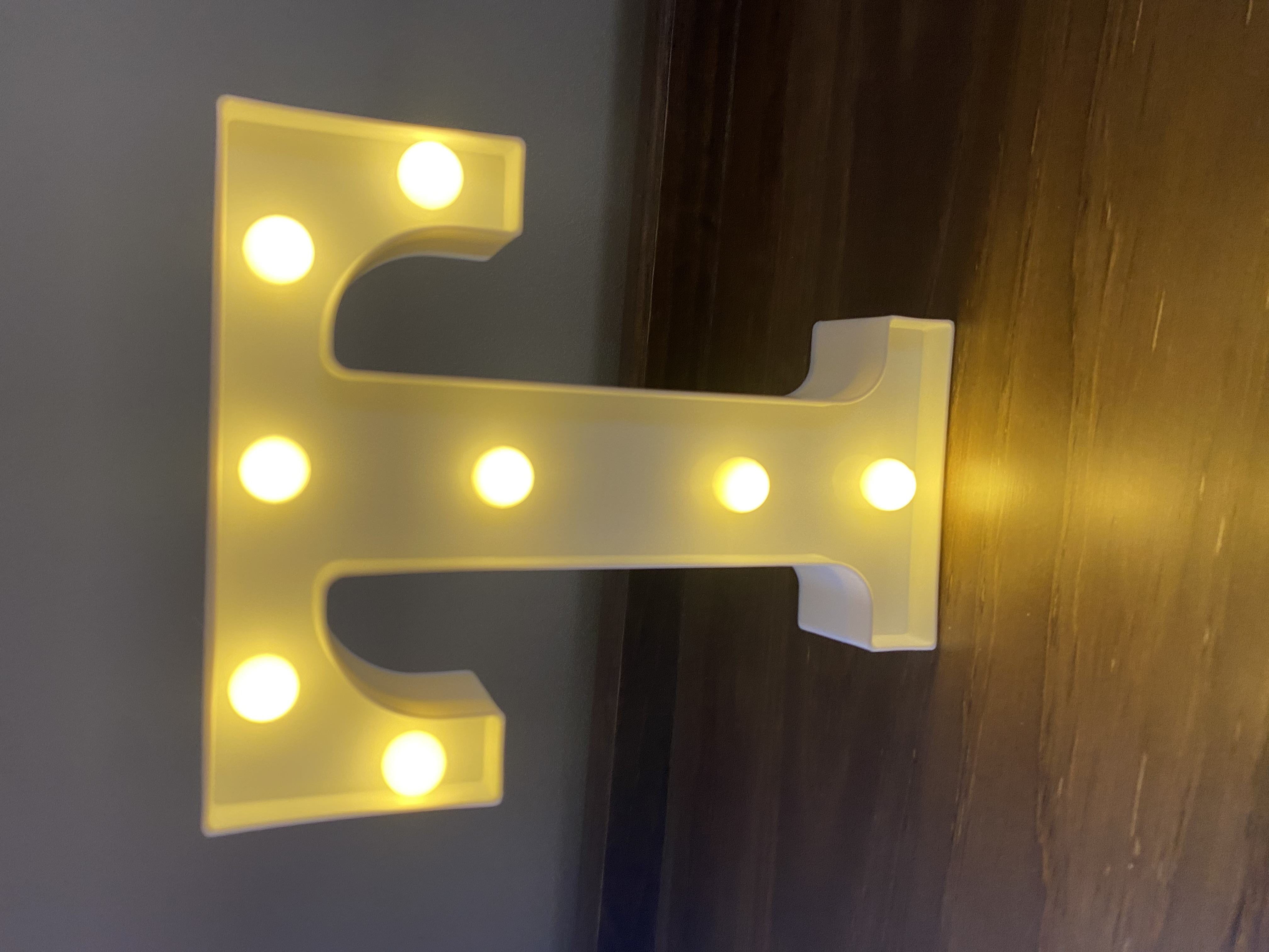 Small Glow Up letter T