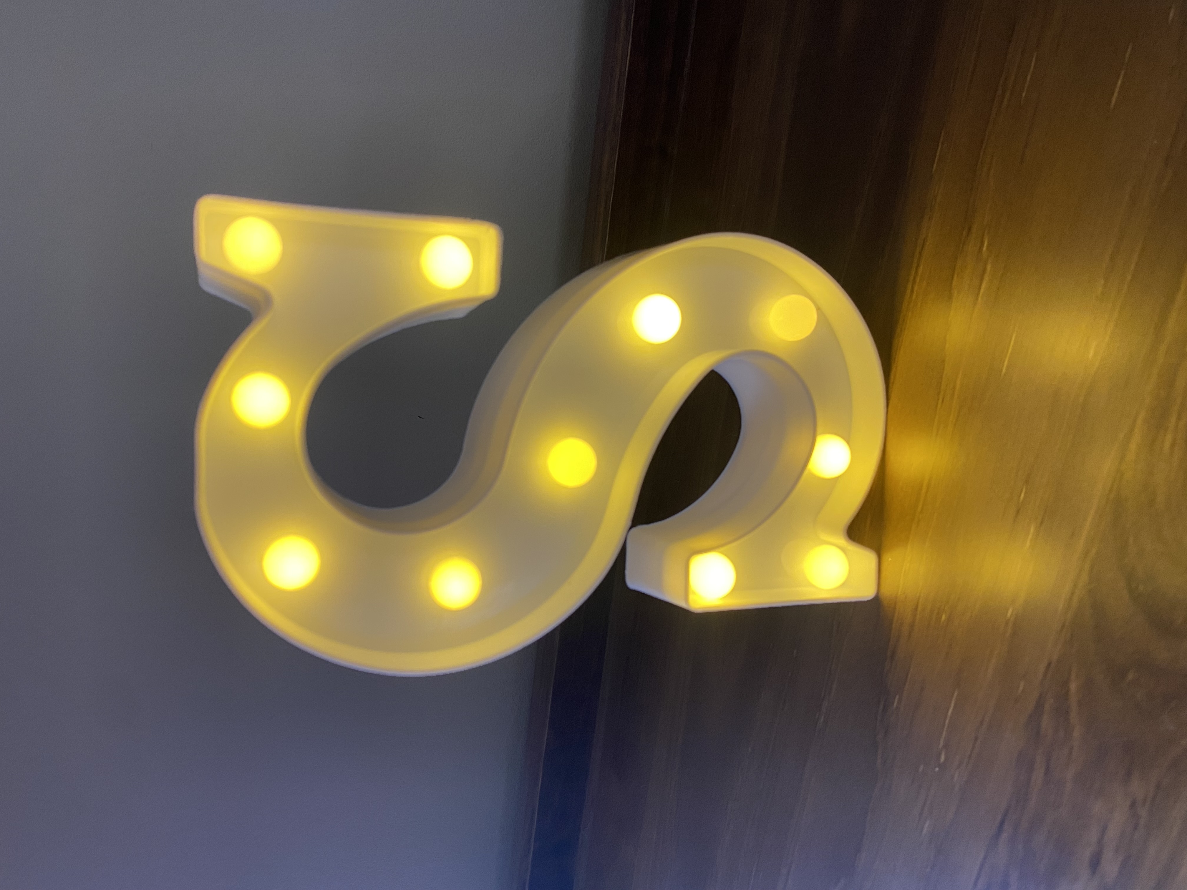 Small Glow Up Letter S