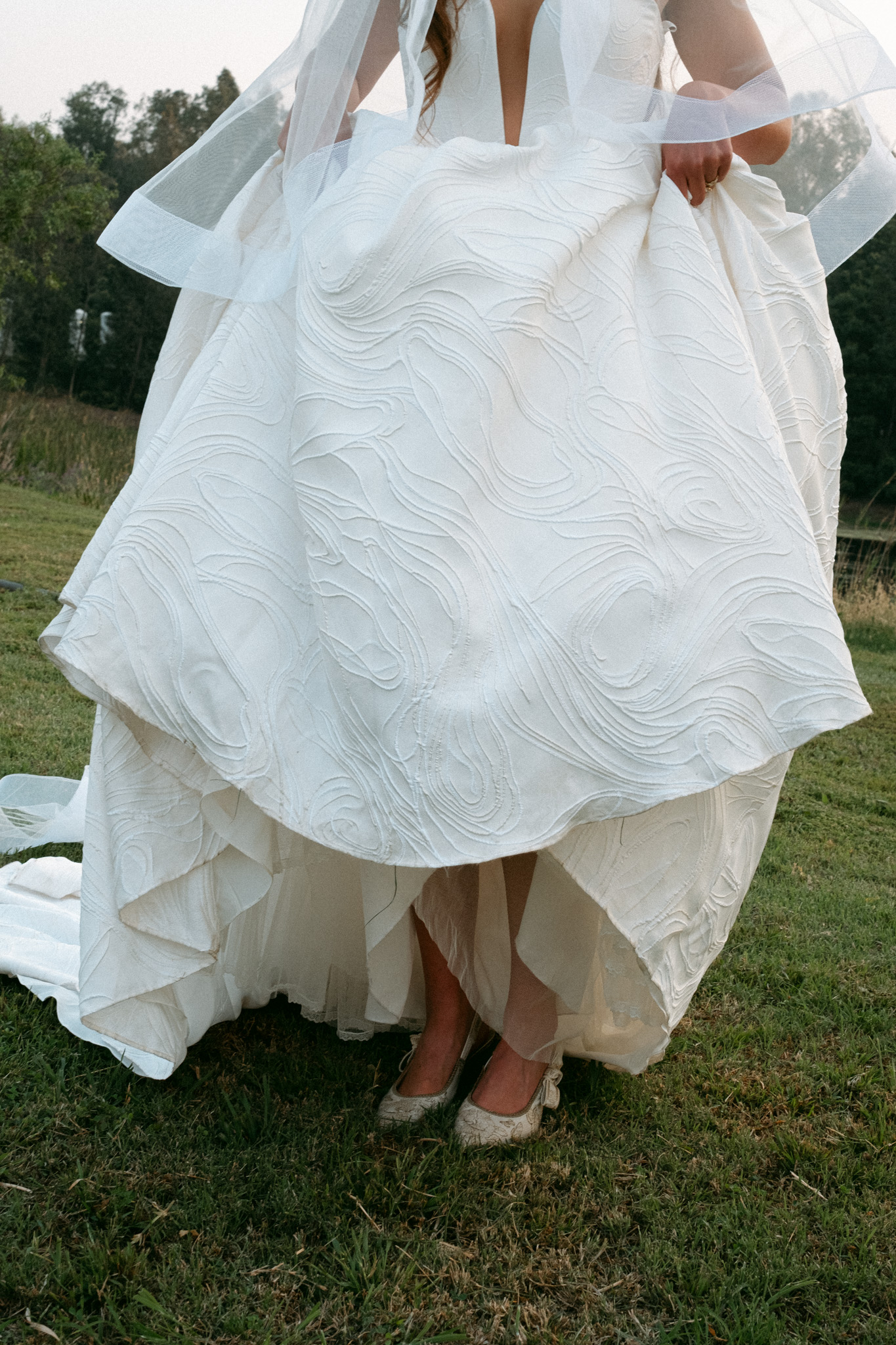 Ivory A-line Wedding Ball Gown