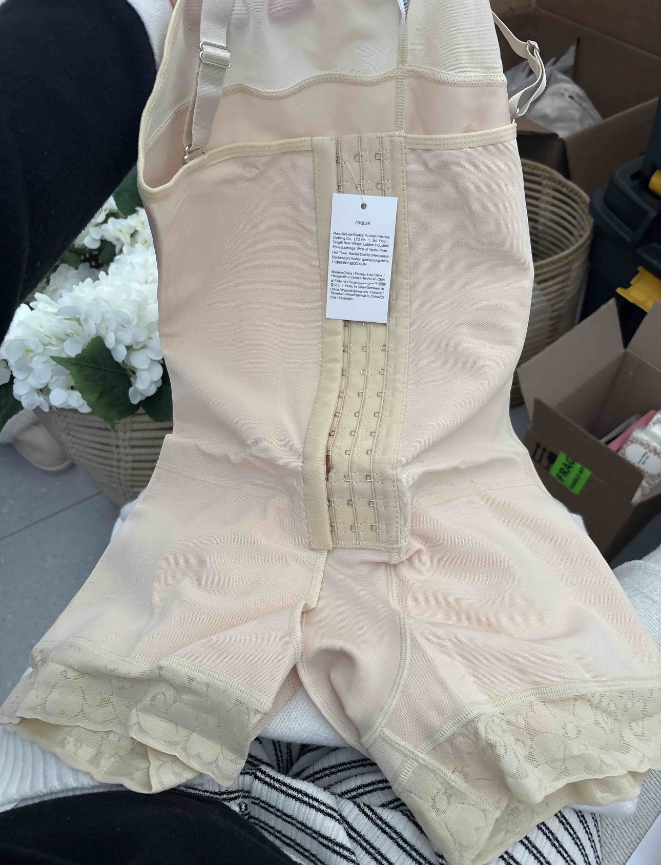 New Cream Women's Shapewear Jumpsuit