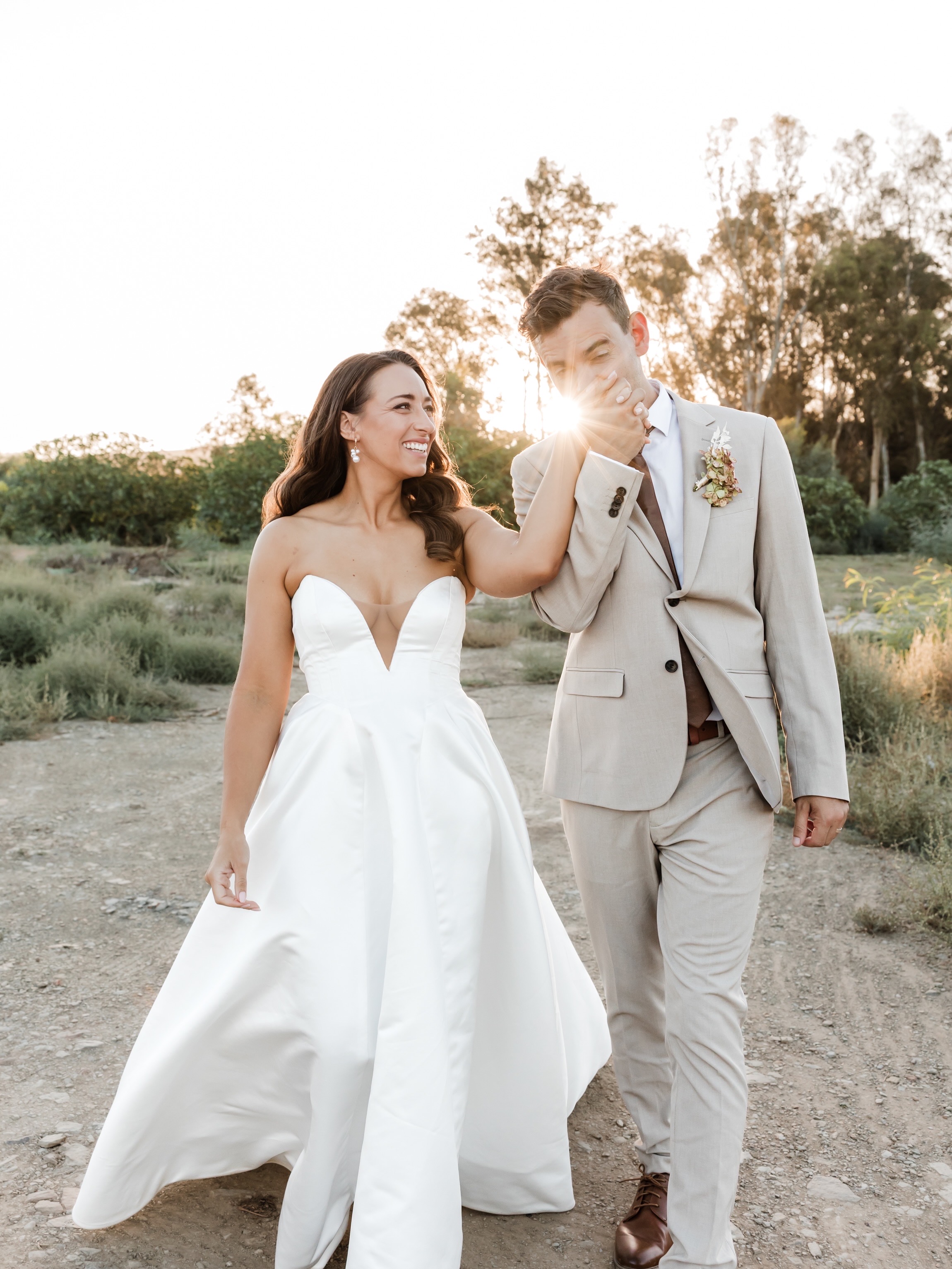 Designer Ivory wedding dress, size 10