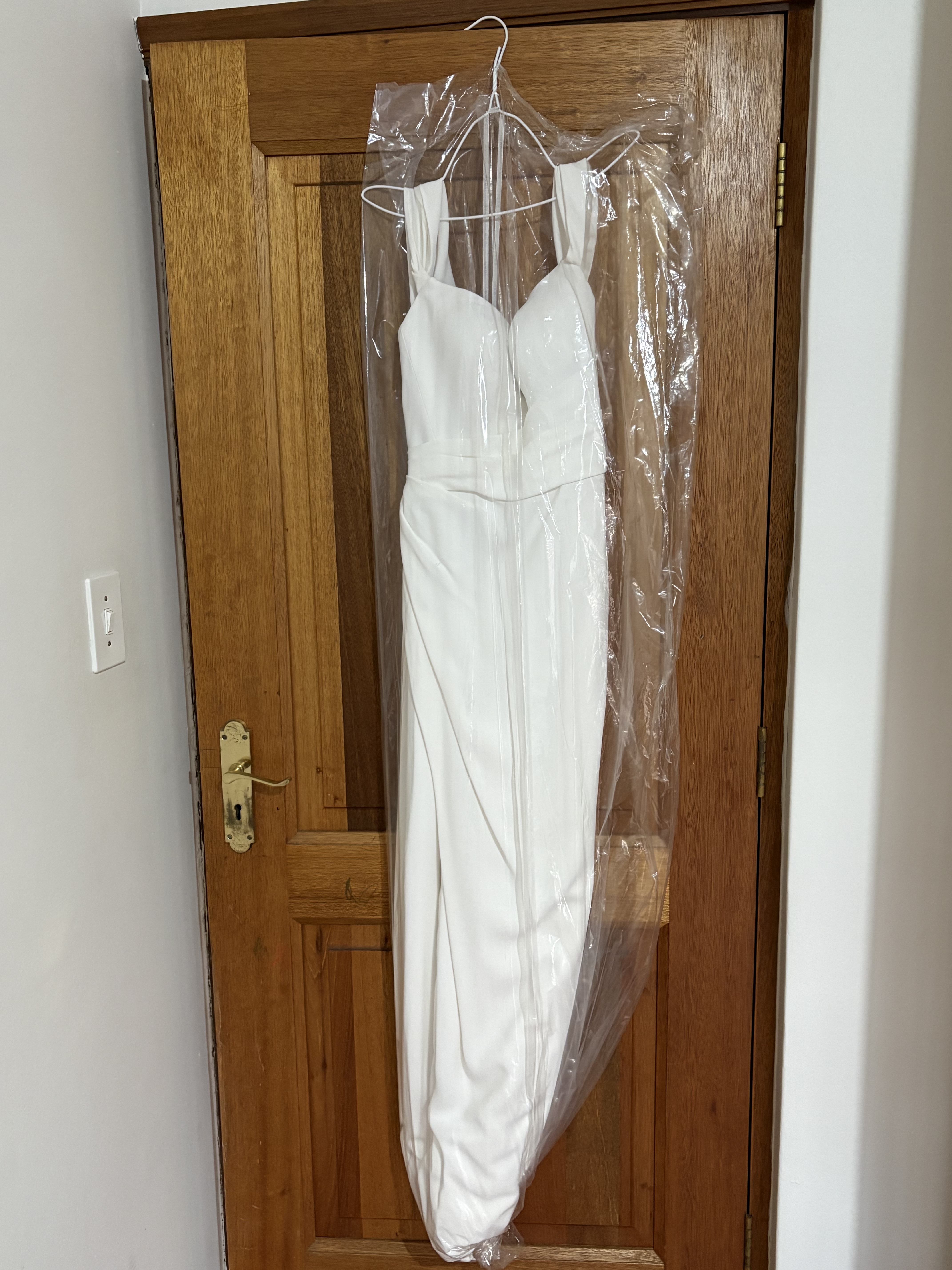 Elegant white wedding dress