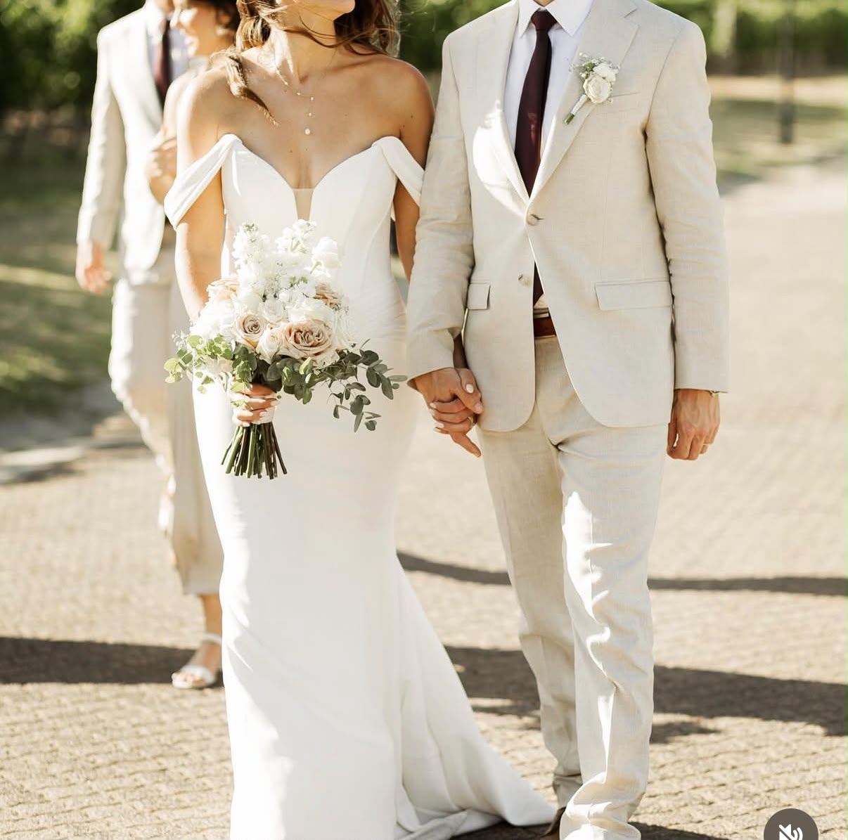 Off-the-Shoulder Wedding Dress