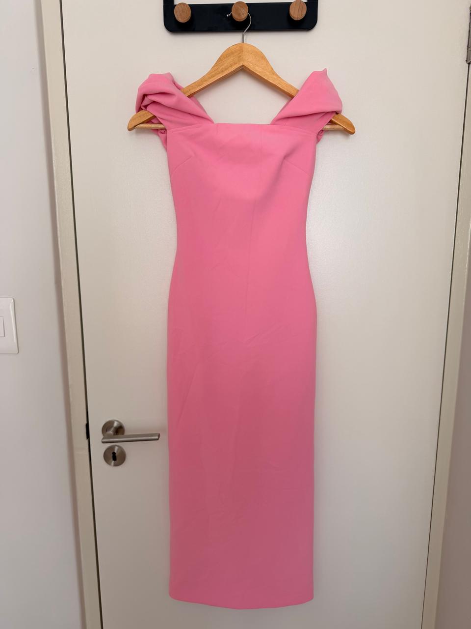 Pink Forever New Midi Dress - Size 6 