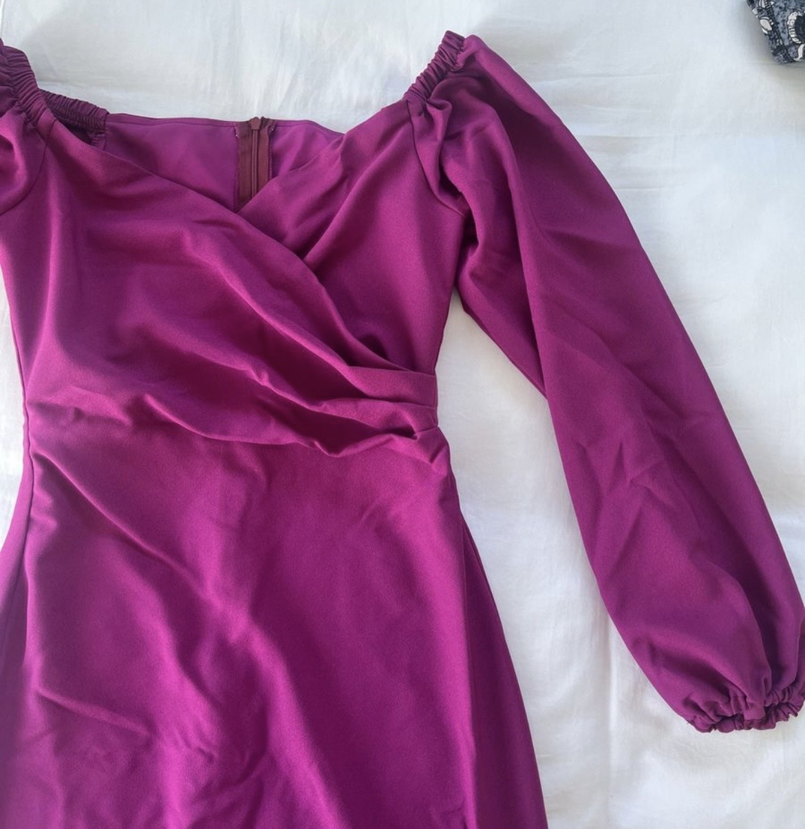 Long sleeve bridesmaid dress