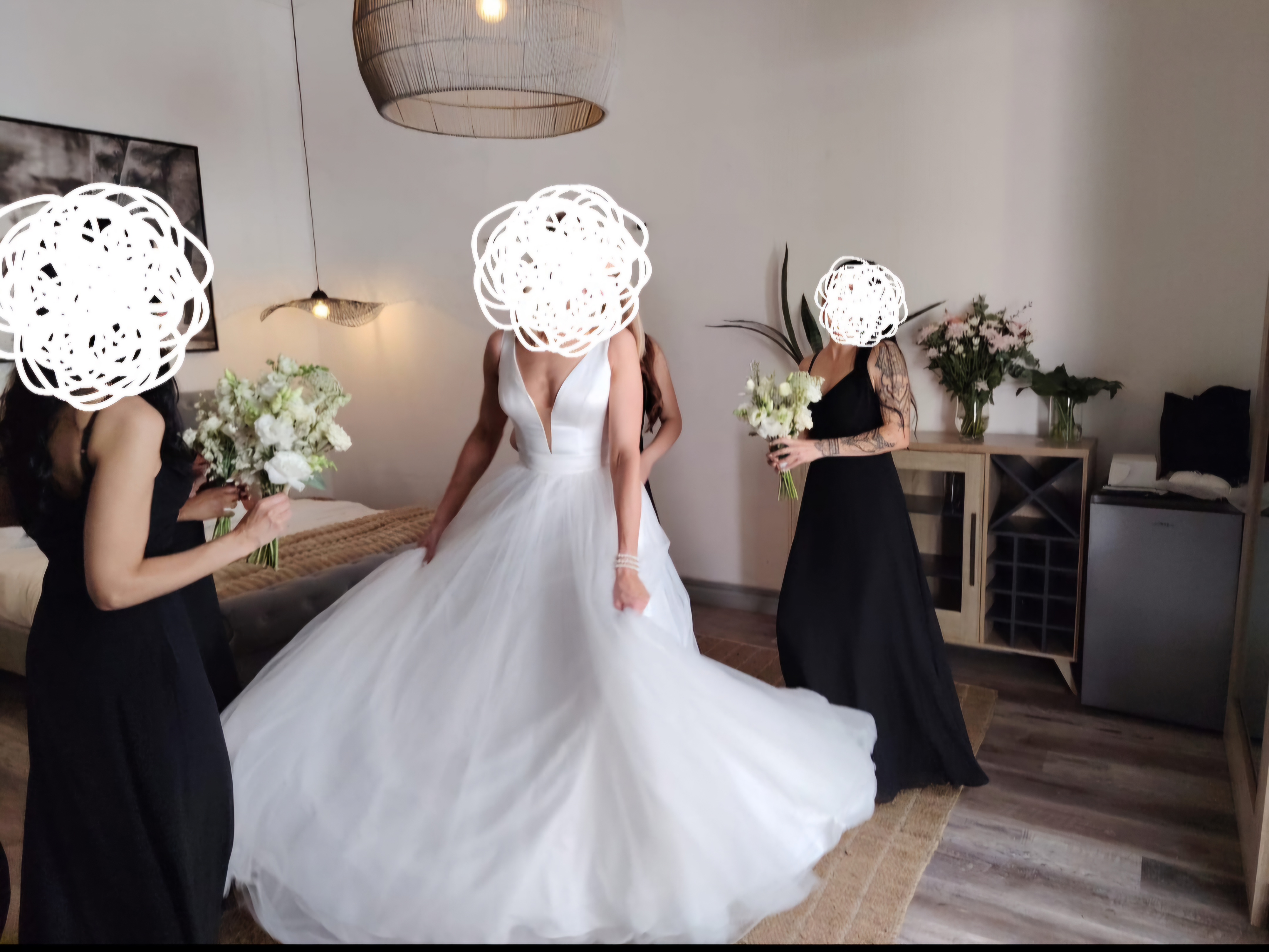 White Bride & Co Lucille dress size 8