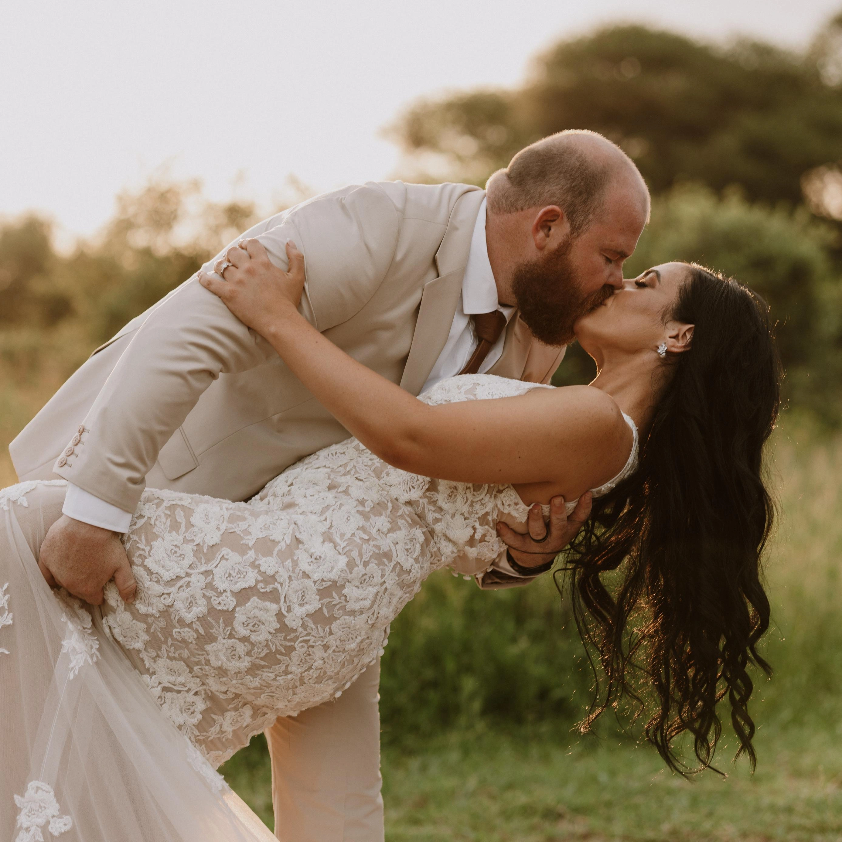 Ivory a-line wedding dress