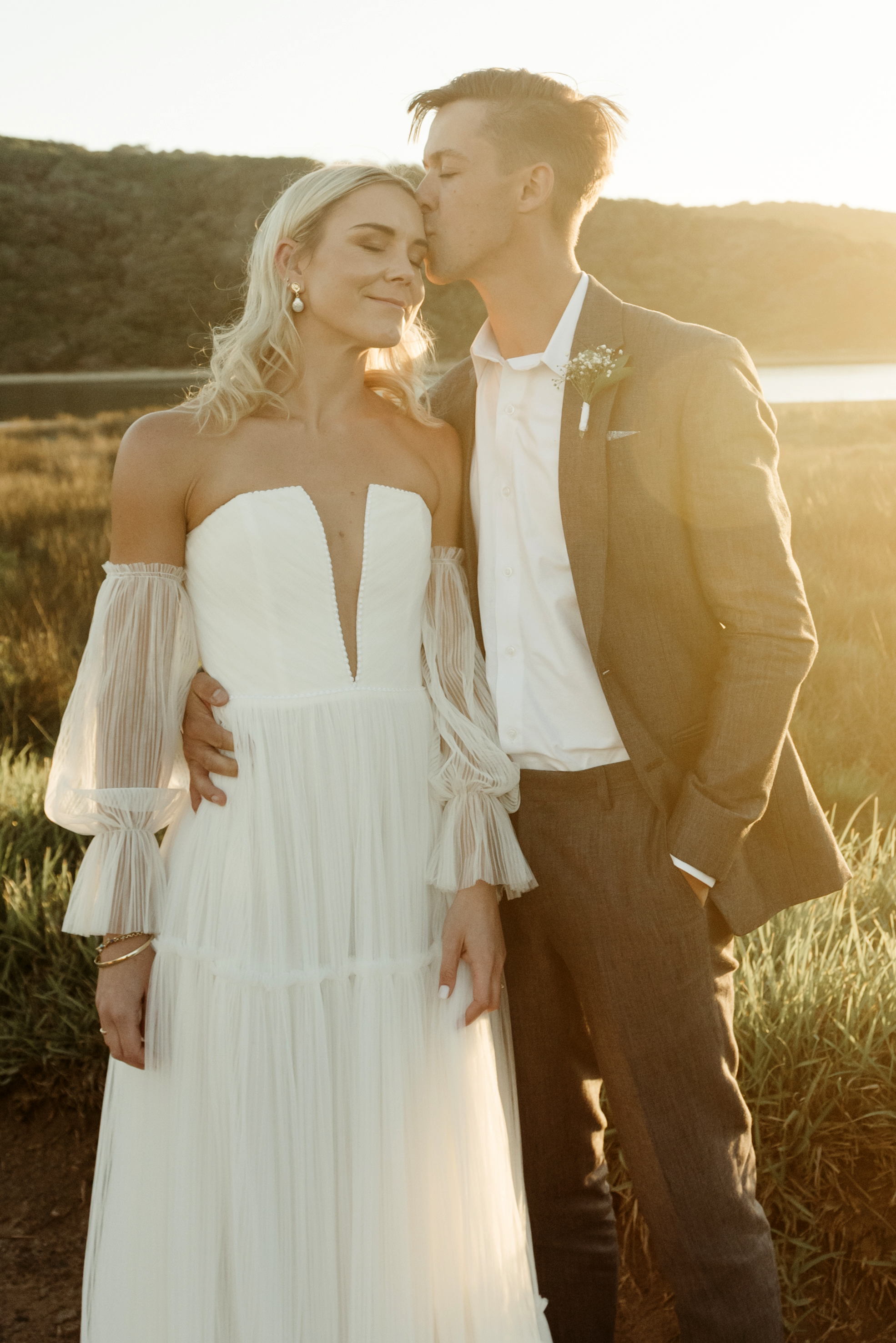 Made with Love | Pleated Tulle Boob Tube Dress, Size 8 