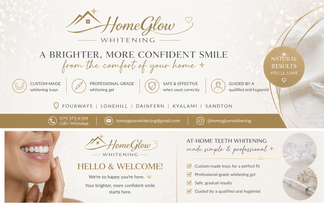 HomeGlow Whitening  Banner